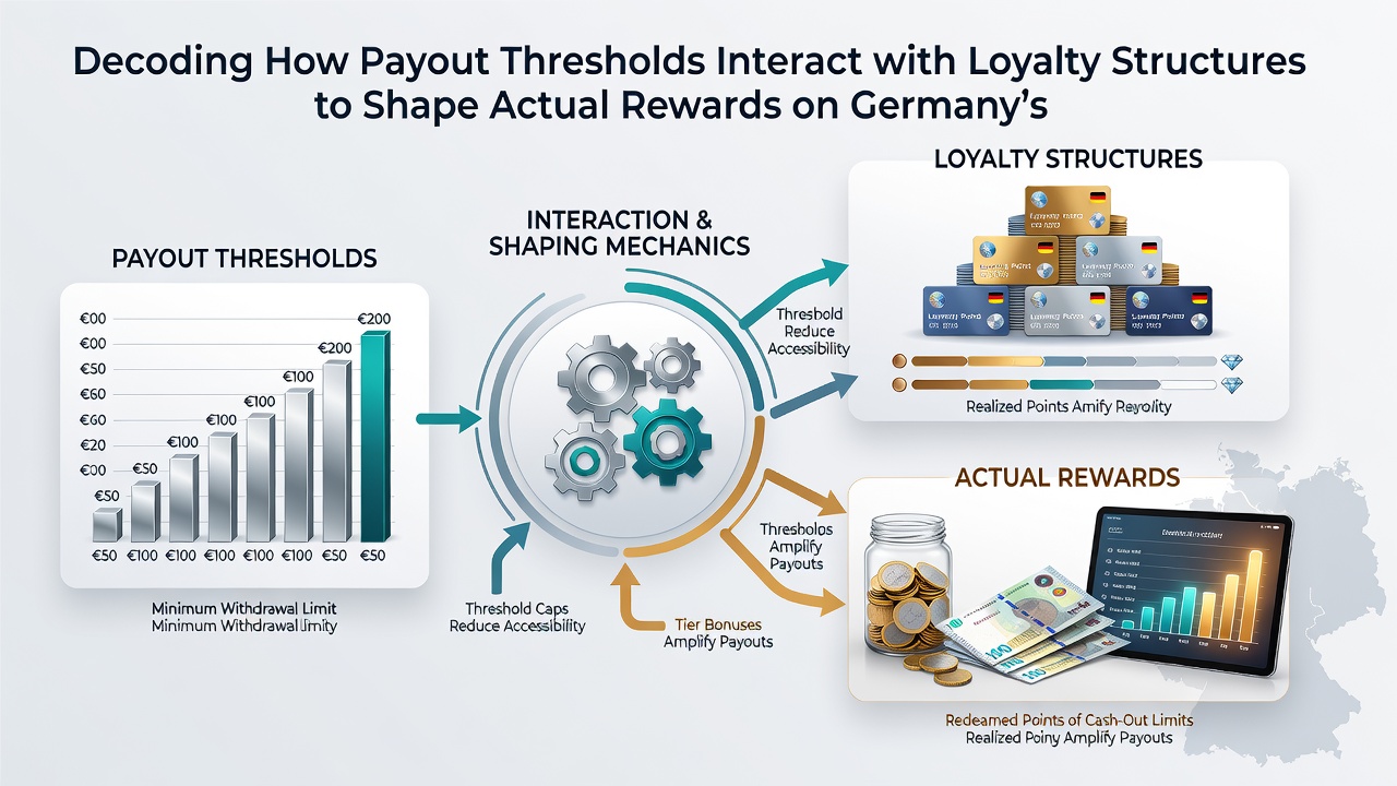 Diagram showing interaction between payout limits and loyalty rewards in German poker