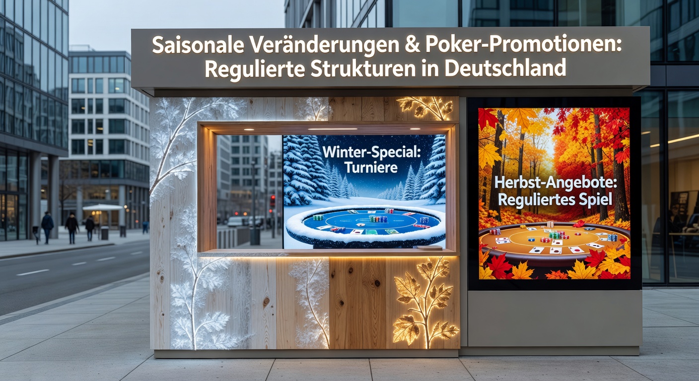 Darstellung saisonaler Trends in der deutschen Poker-Promotionslandschaft mit Fokus auf regulierte Plattformen