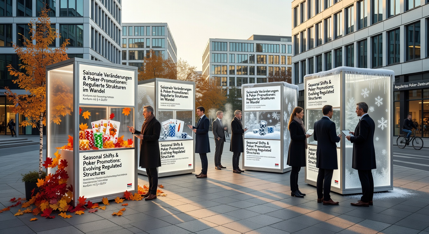 Illustration von Promotionsstrukturen mit saisonalen Anpassungen auf deutschen Poker-Plattformen