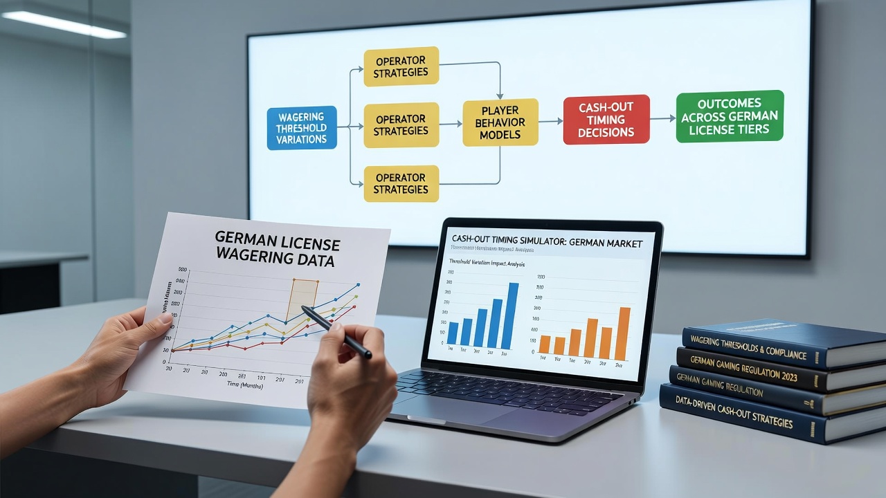 Darstellung von Cash-out-Mustern und Wettanforderungsvariationen in deutschen Online-Kartenspielräumen